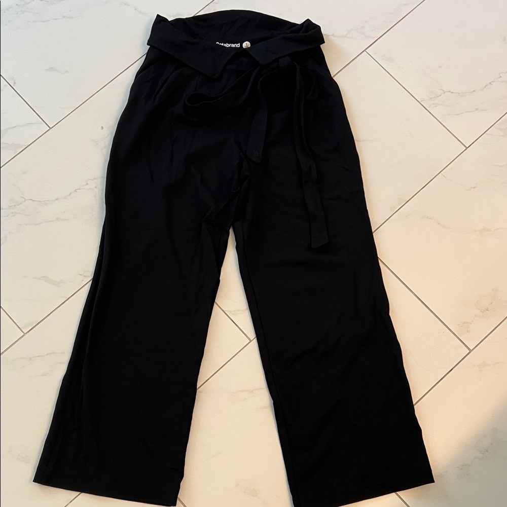 Black Wide-Leg Pants Bertrand size small 28” inseam